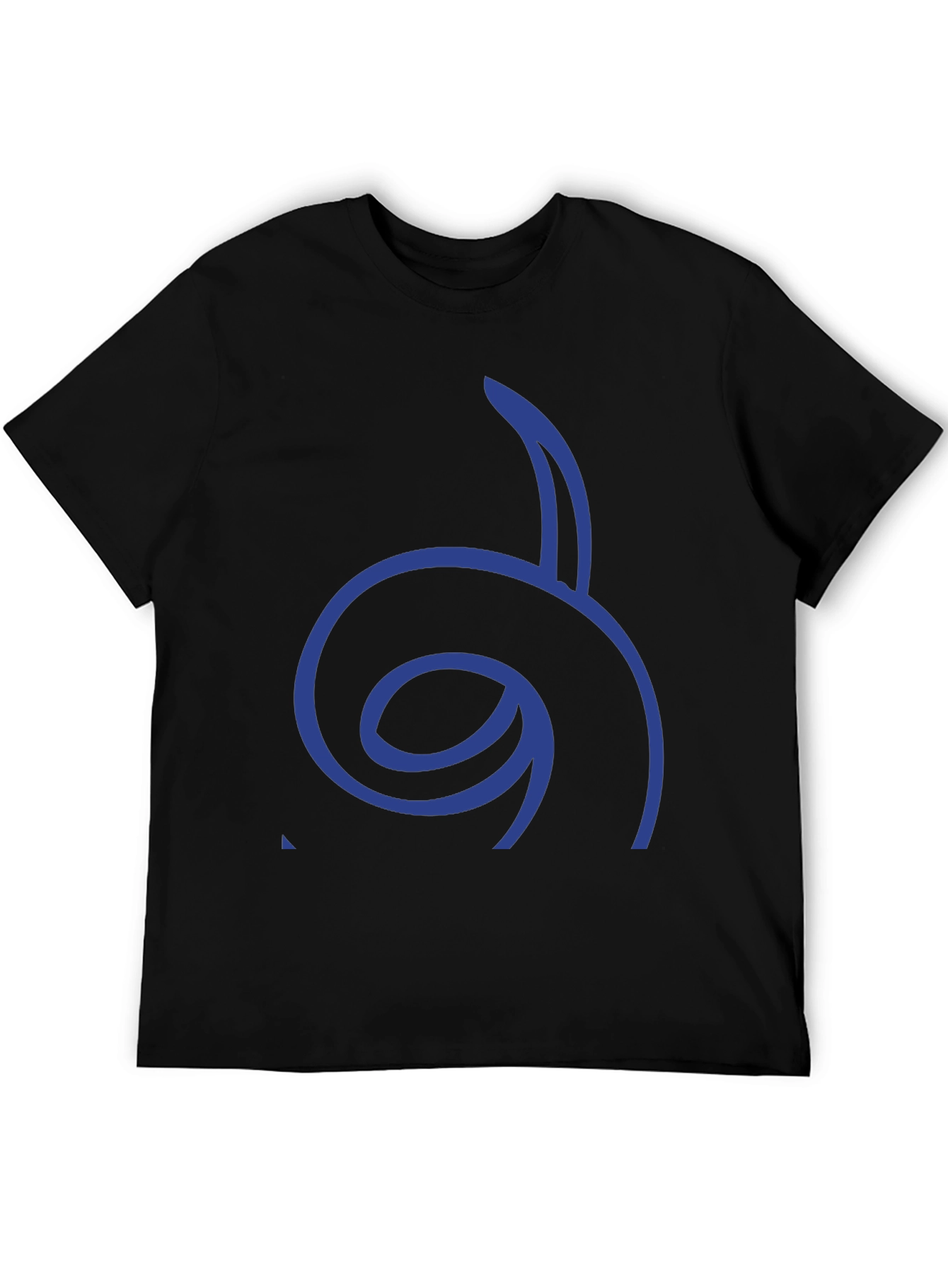 Cool Graphic Tee - Blue Spiral Design