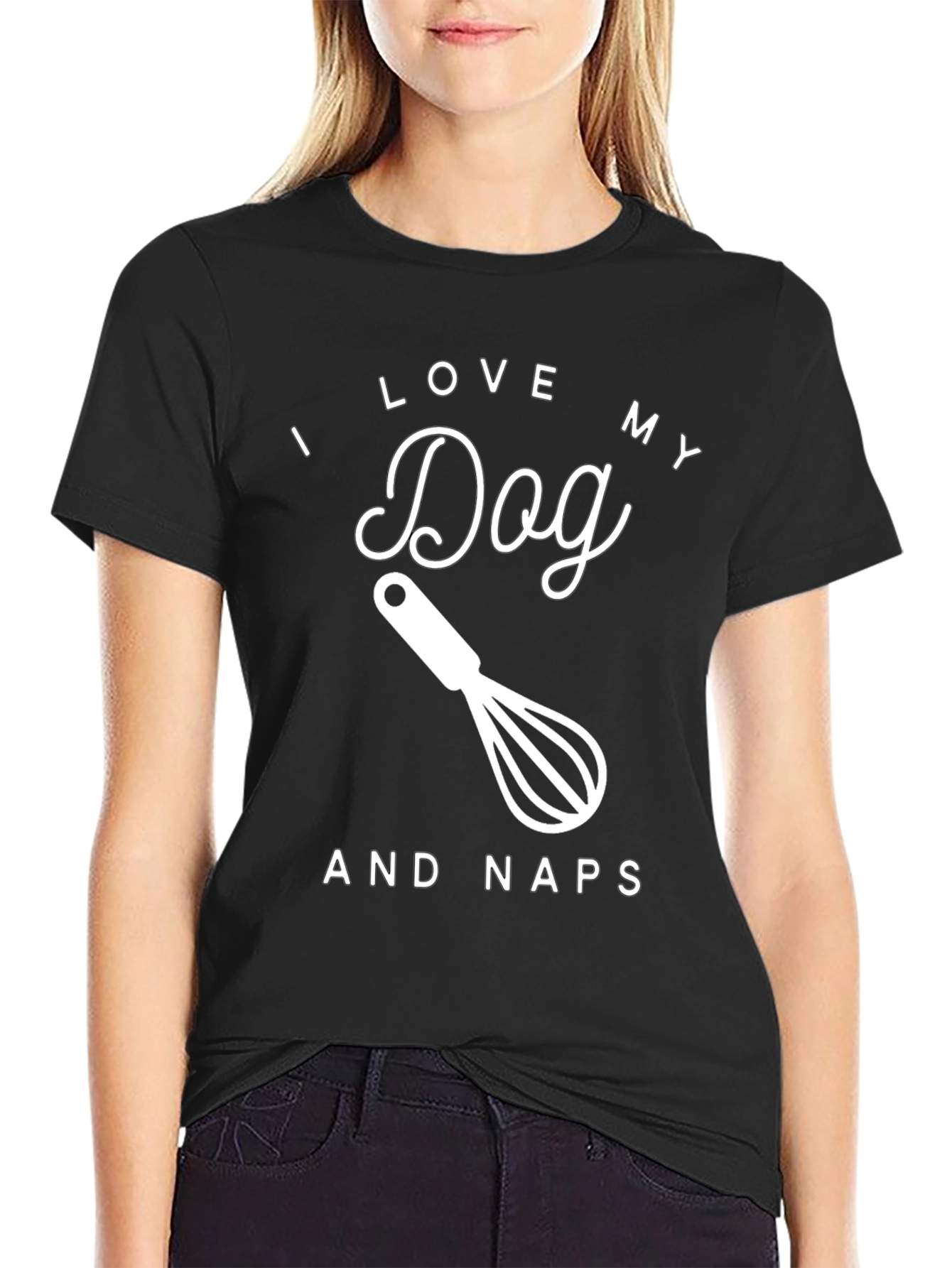 I Love My Dog And Naps Graphic Tee