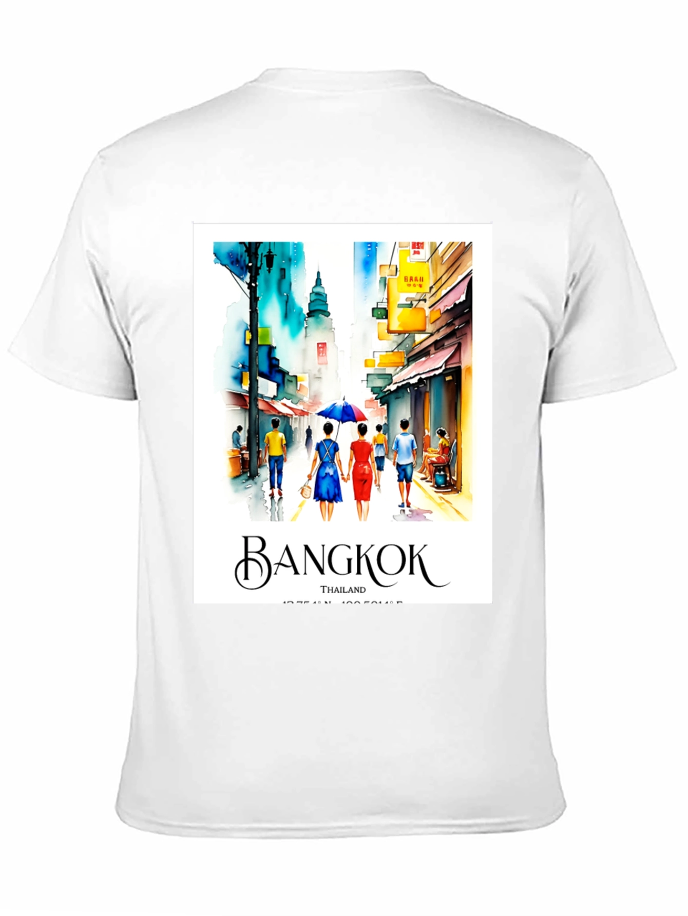 Bangkok Watercolor Graphic Tee