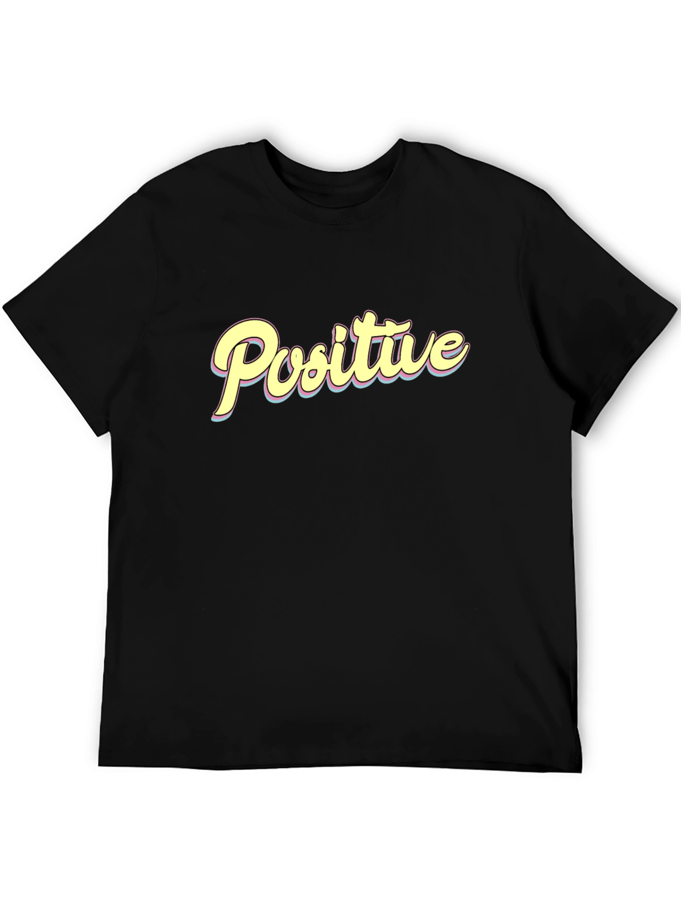 Positive Vibes Graphic Tee - Black T-Shirt