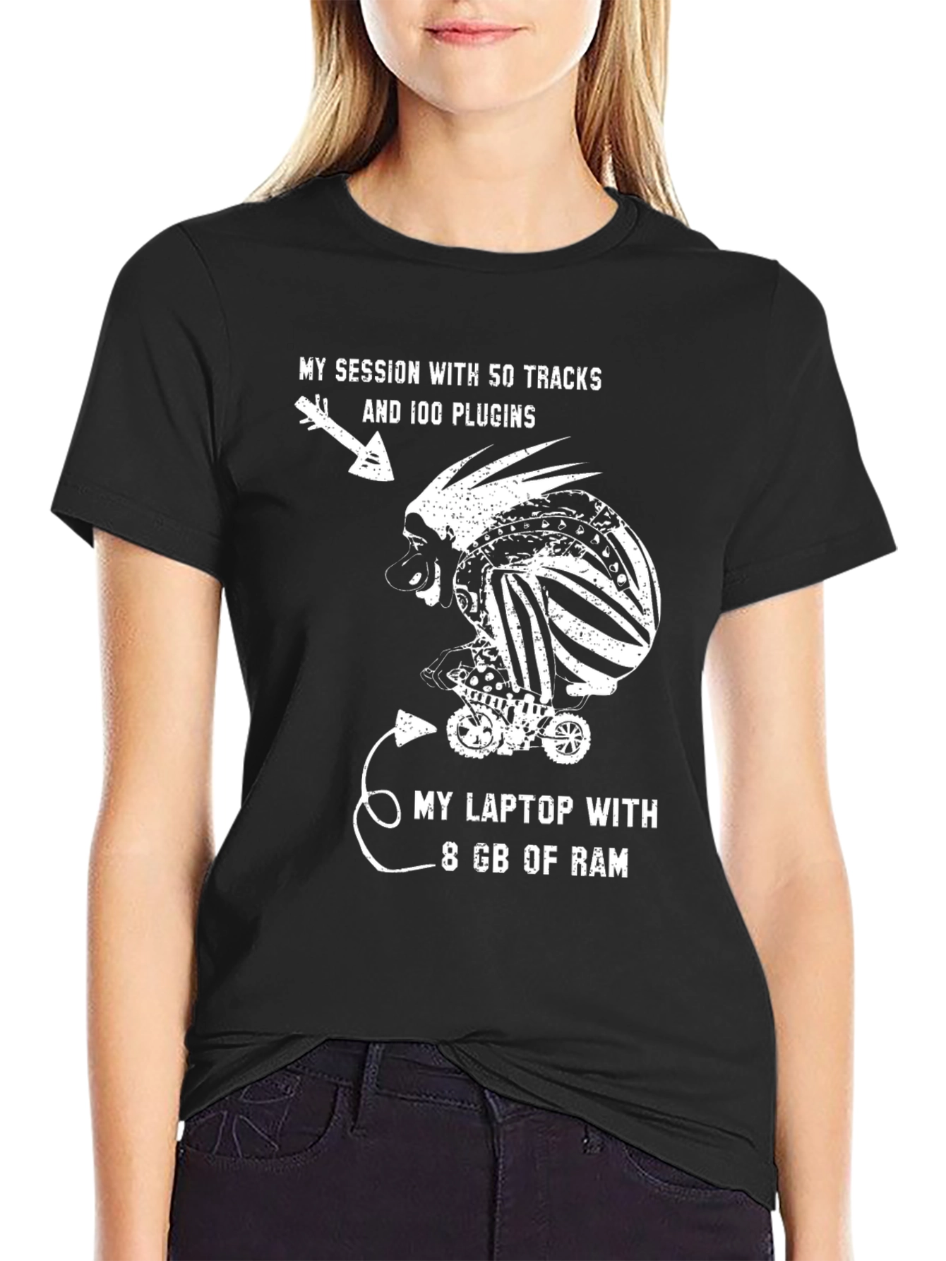 Funny Music Producer T-Shirt: 8GB RAM Struggles