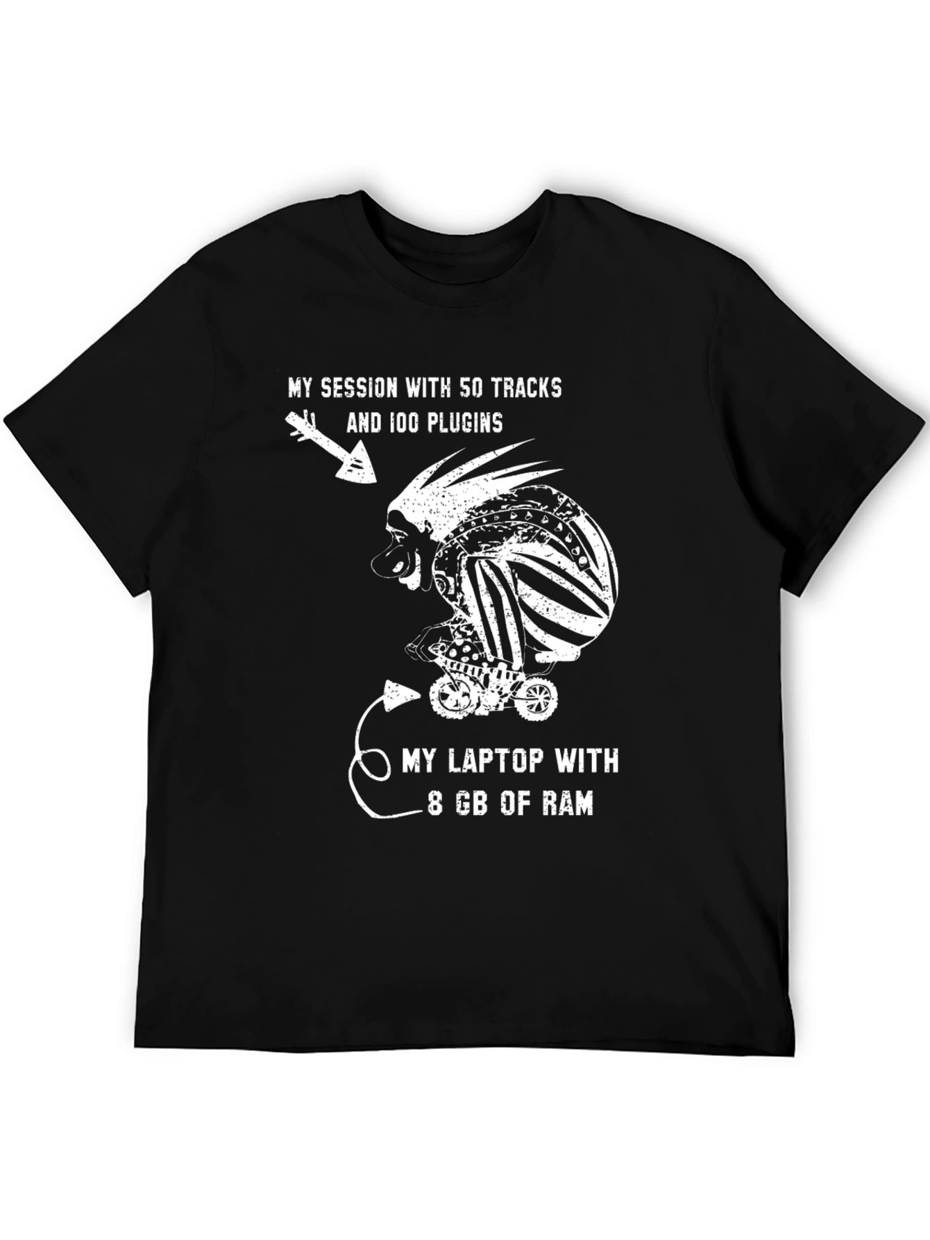 Funny Music Producer T-Shirt: 8GB RAM Struggles