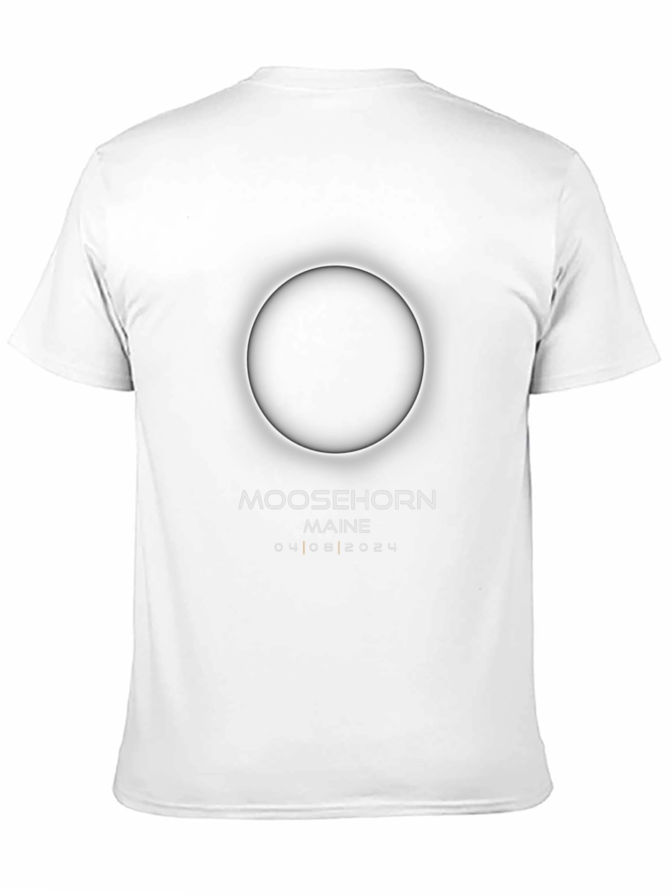 Moosehorn Maine Eclipse 2024 Black T-Shirt