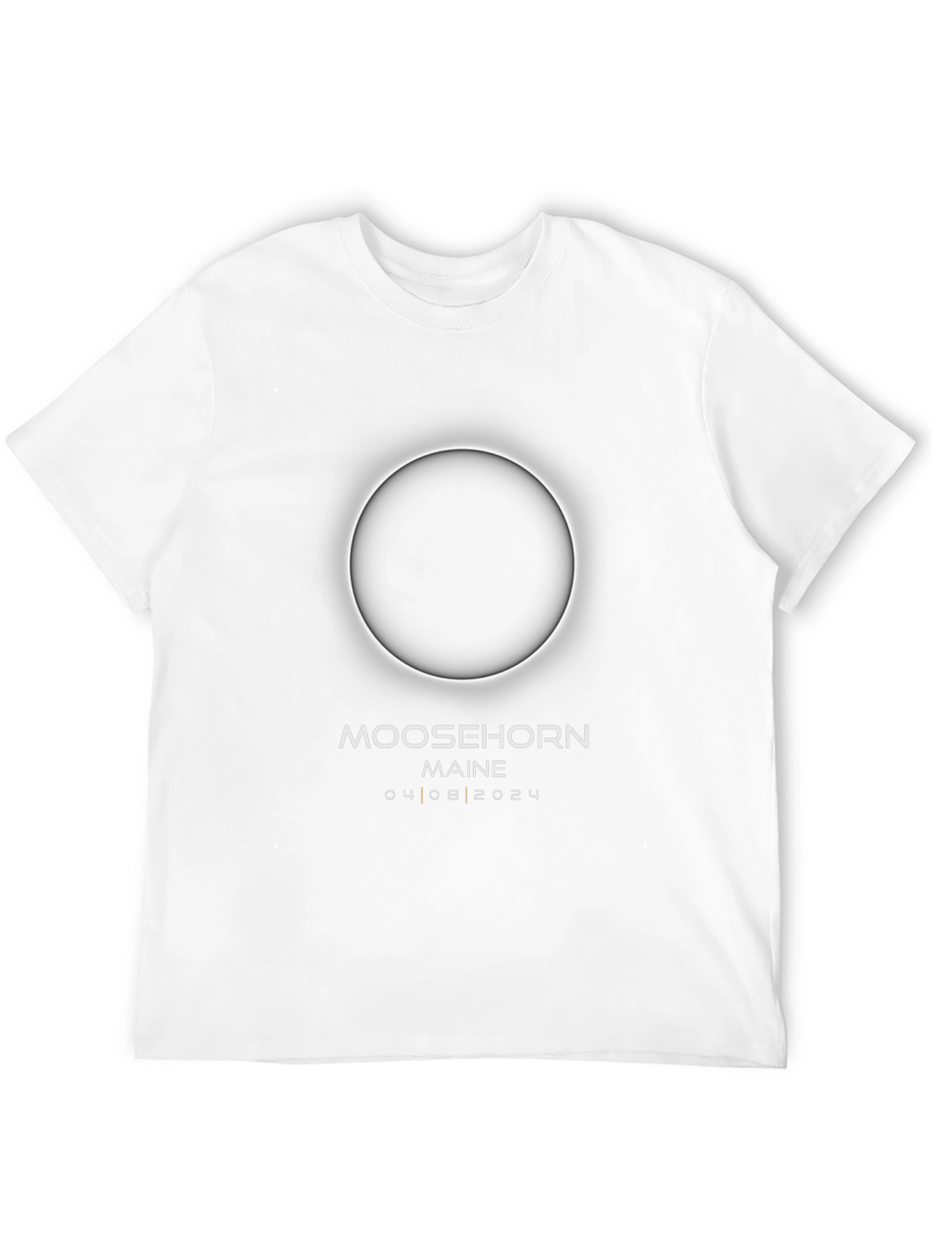 Moosehorn Maine Eclipse 2024 Black T-Shirt