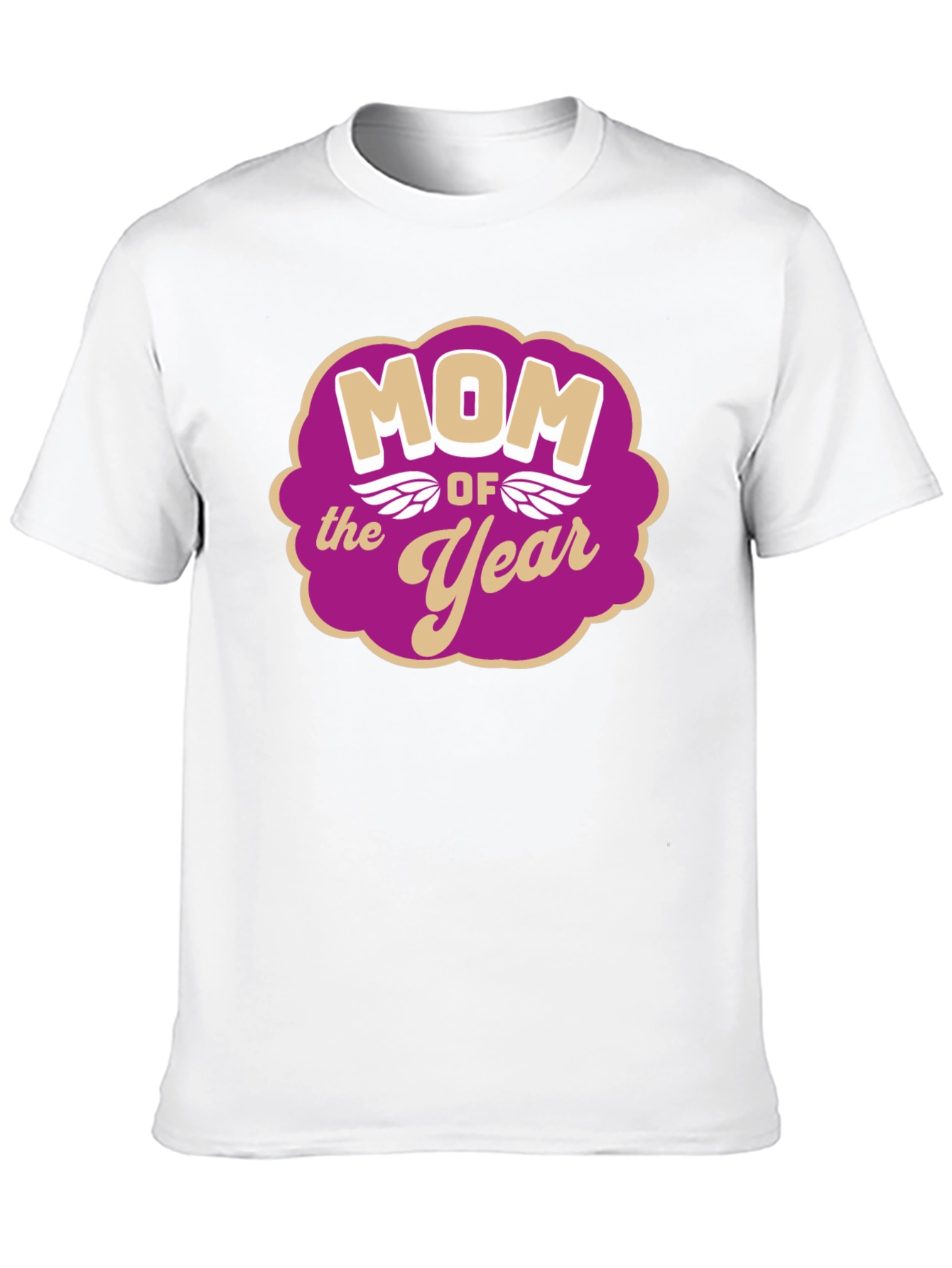 Mom of the Year Graphic Tee - Black
