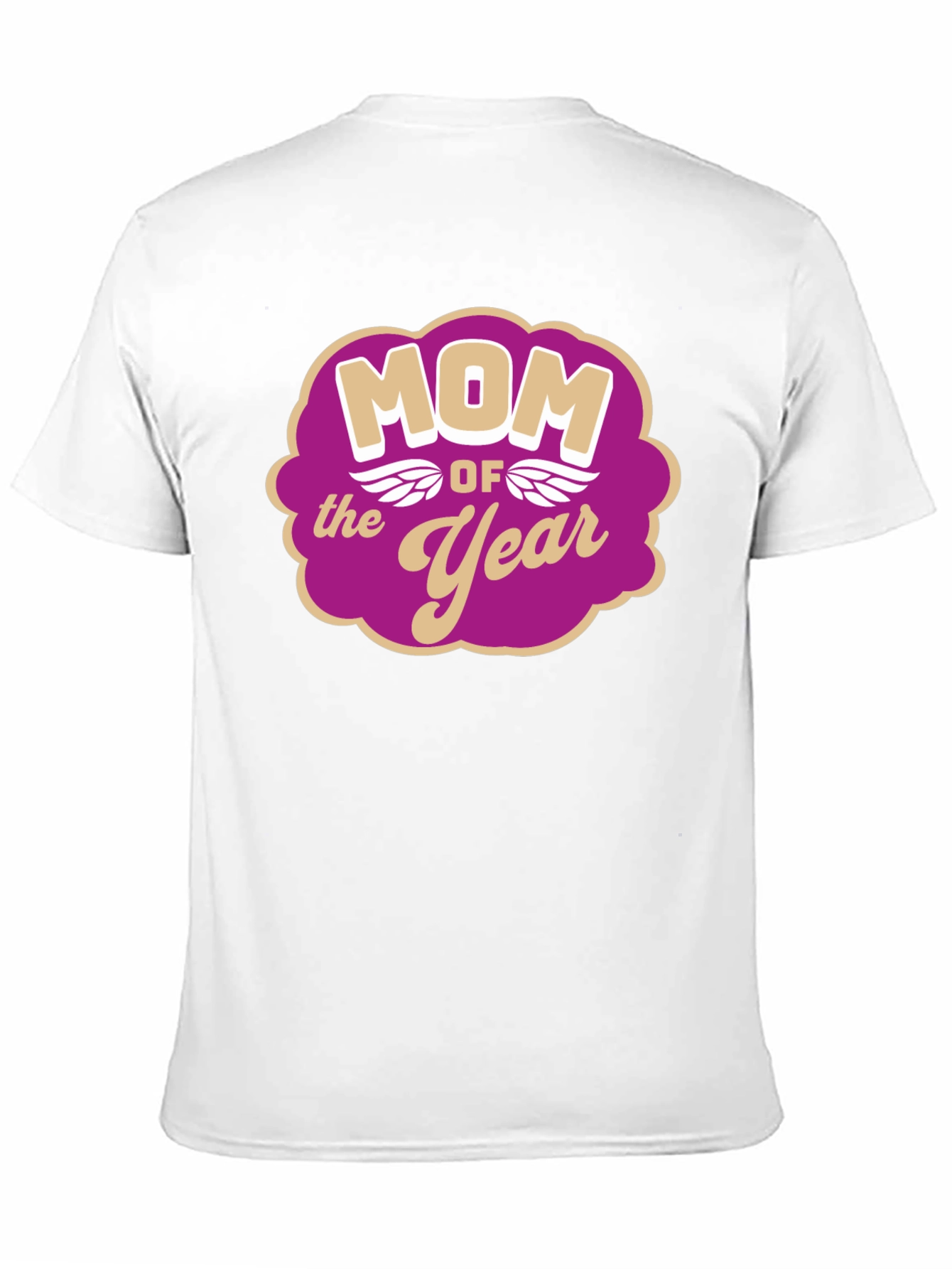 Mom of the Year Graphic Tee - Black