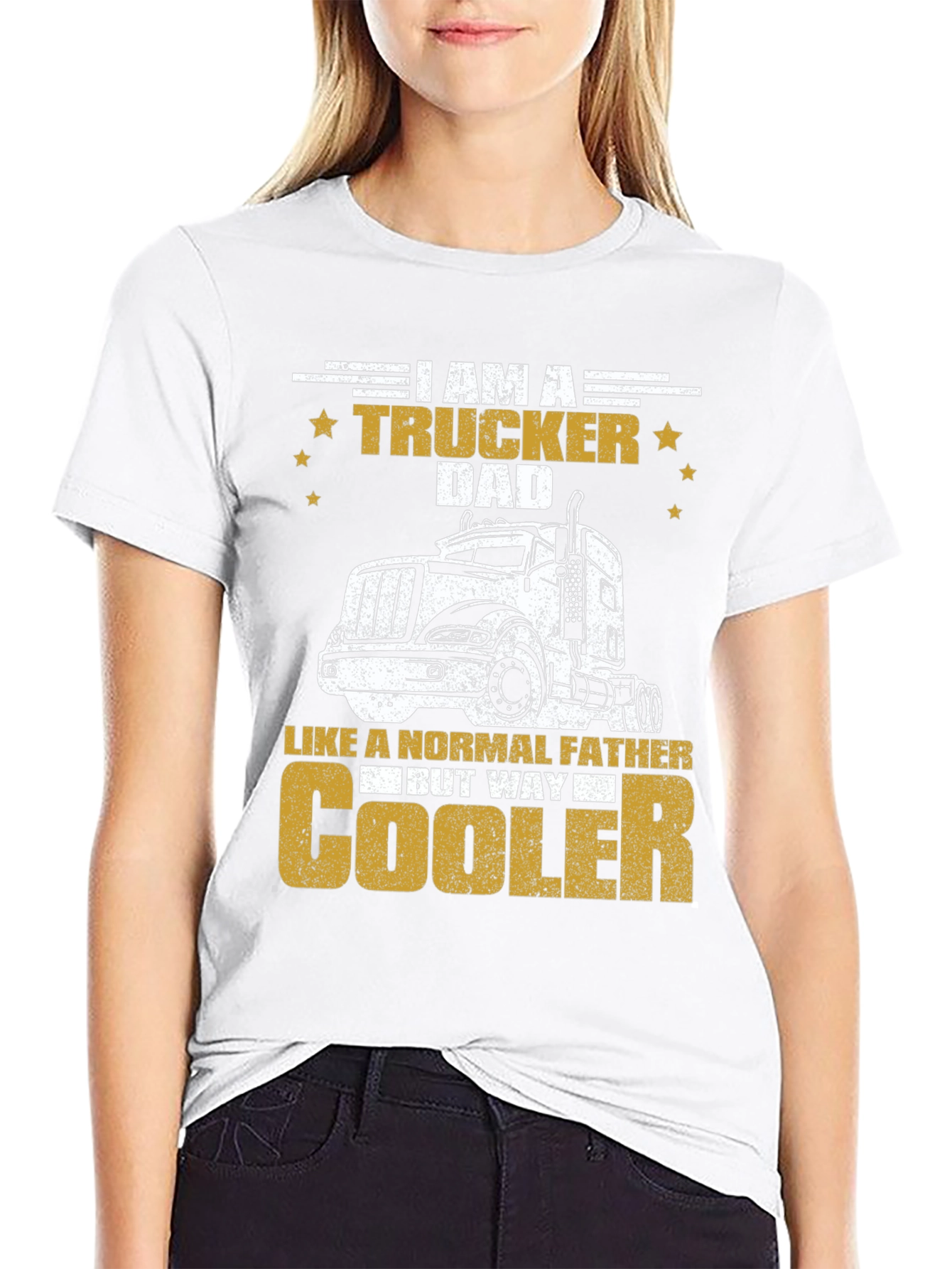 Trucker Dad T-Shirt - Cool Fathers Day Gift