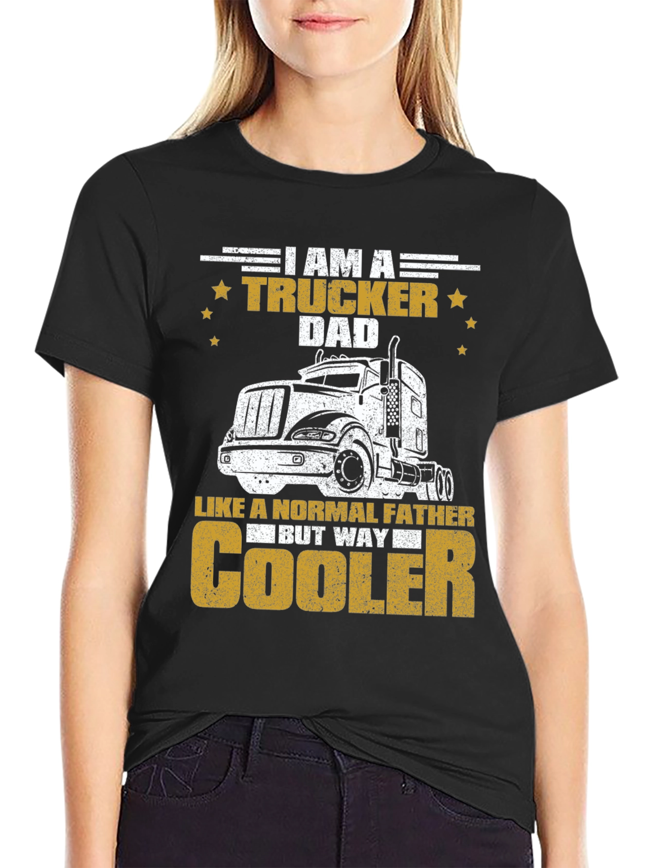 Trucker Dad T-Shirt - Cool Fathers Day Gift
