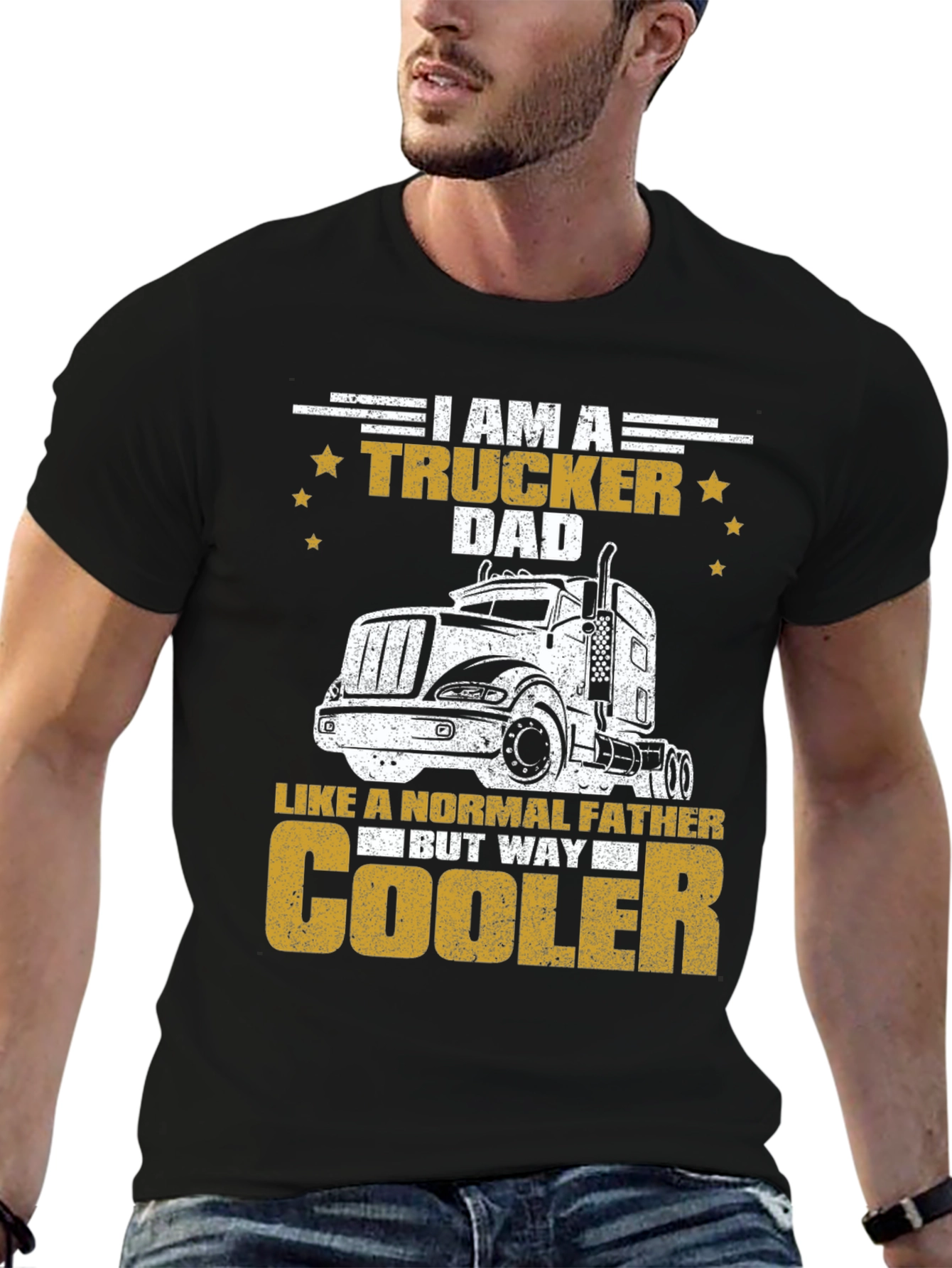Trucker Dad T-Shirt - Cool Fathers Day Gift