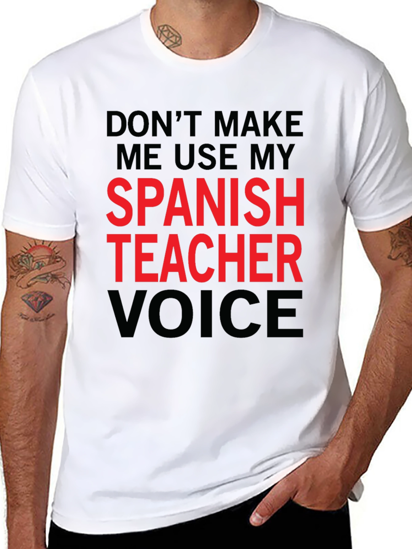 Spanish Teacher Voice T-Shirt Funny Gift