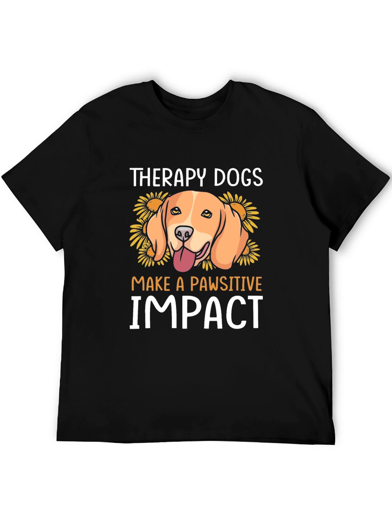 Therapy Dogs Pawsitive Impact Graphic T-Shirt