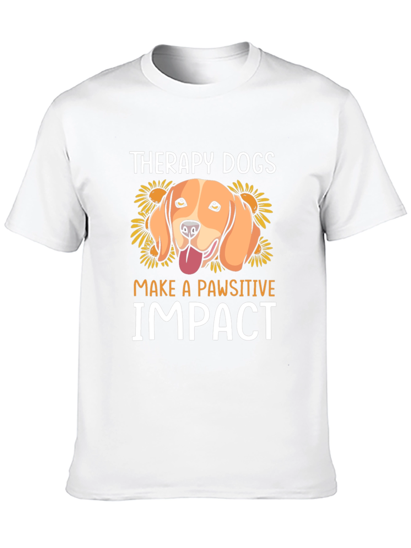 Therapy Dogs Pawsitive Impact Graphic T-Shirt