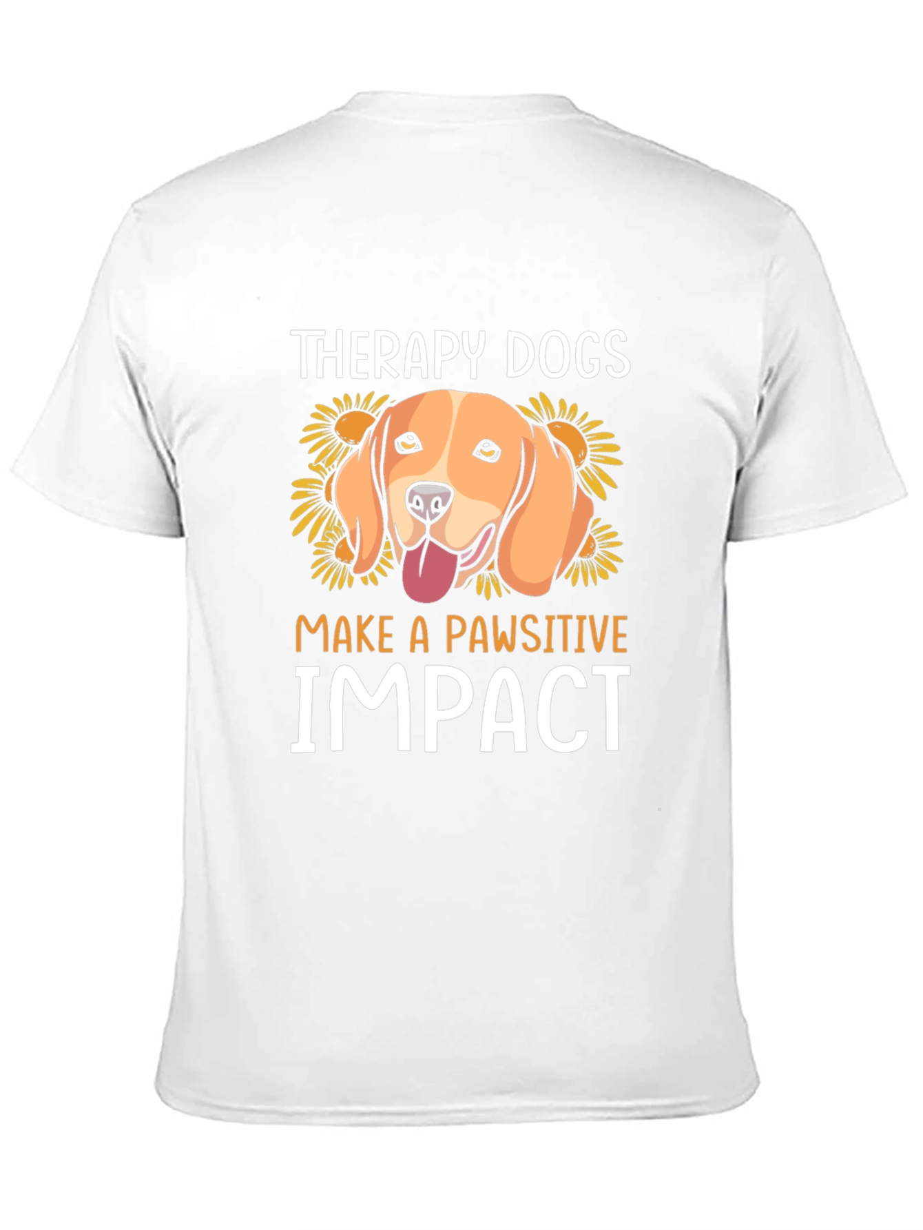 Therapy Dogs Pawsitive Impact Graphic T-Shirt