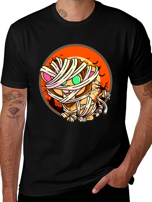 Mummy Cat T-Shirt - Halloween Design