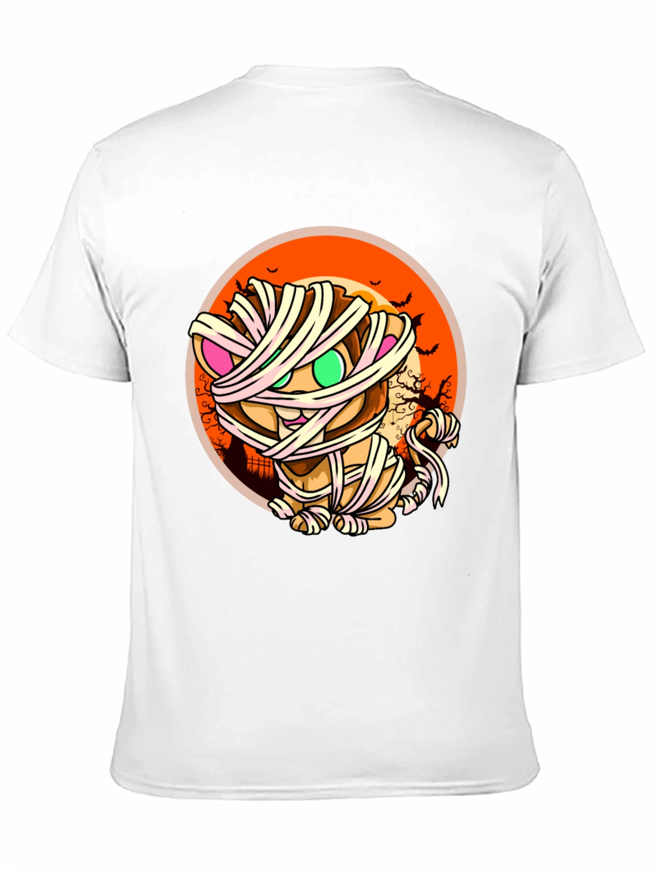 Mummy Cat T-Shirt - Halloween Design
