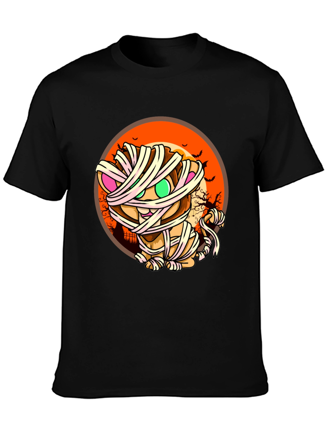 Mummy Cat T-Shirt - Halloween Design