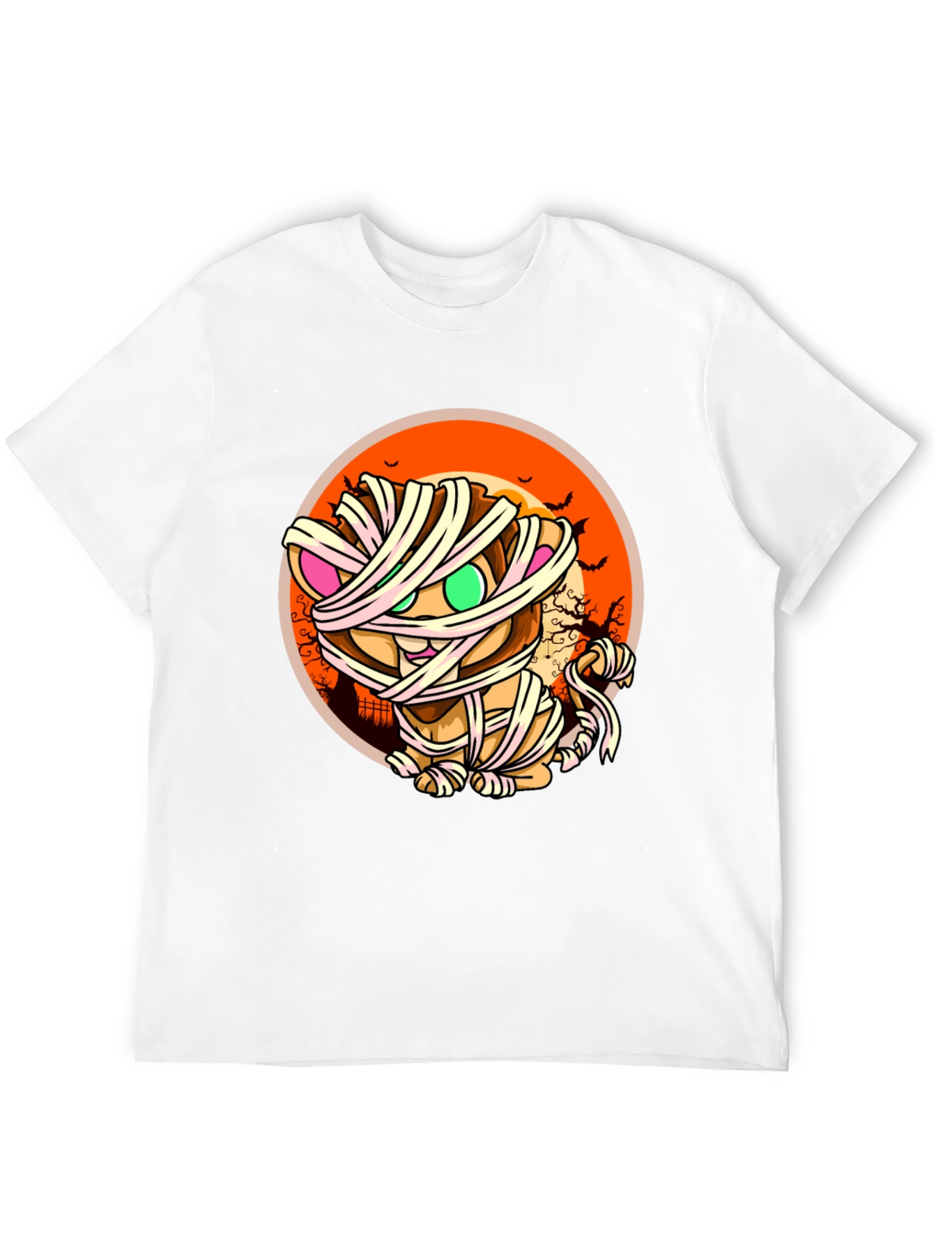 Mummy Cat T-Shirt - Halloween Design