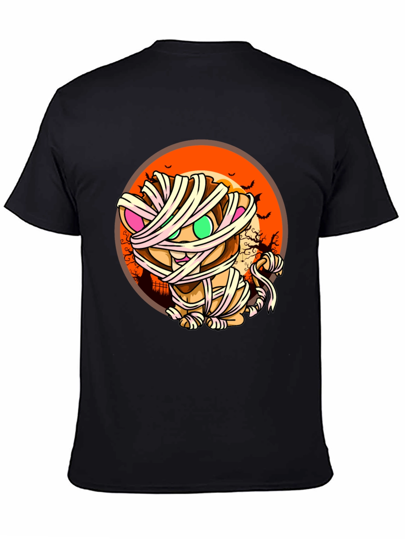 Mummy Cat T-Shirt - Halloween Design