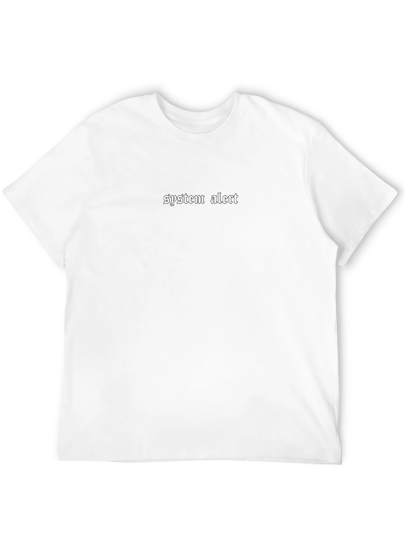 System Alert Graphic Tee - Black Cotton Comfort