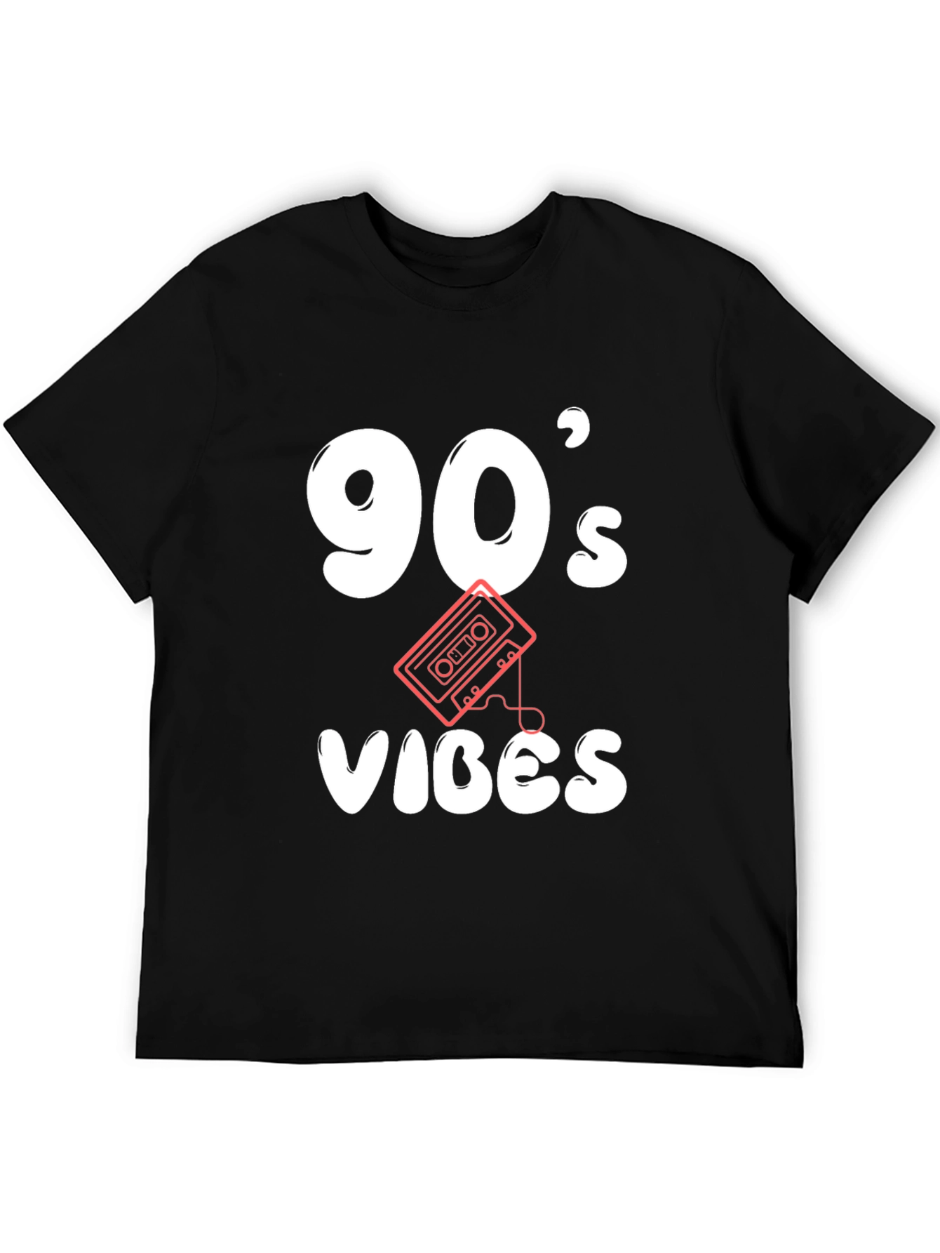 90s Vibes Black Graphic Tee