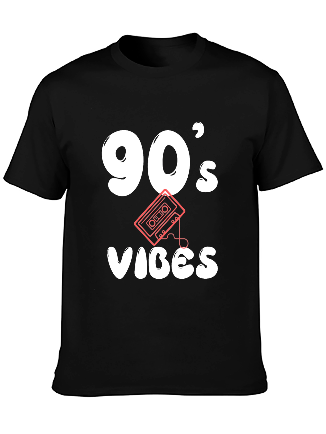 90s Vibes Black Graphic Tee