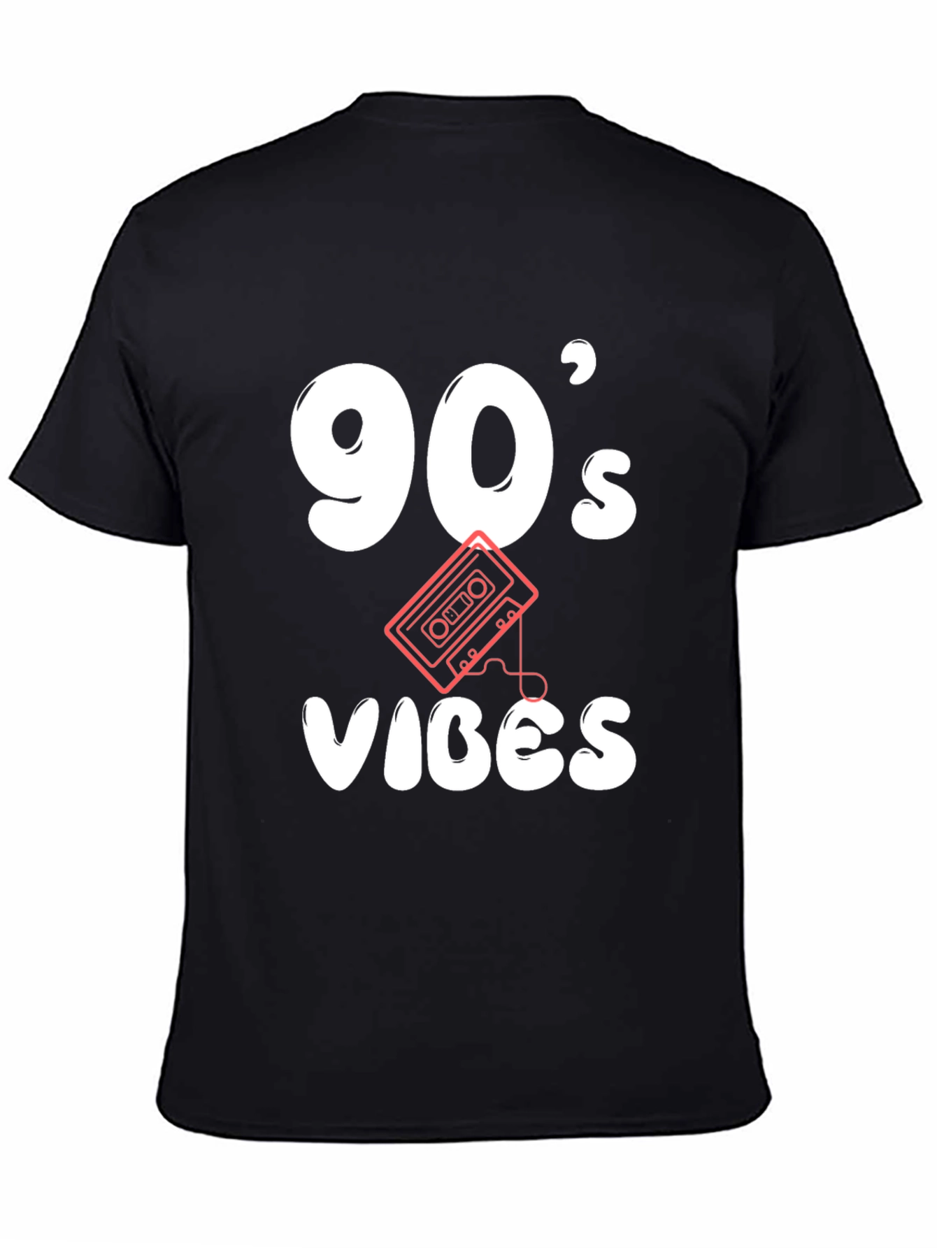 90s Vibes Black Graphic Tee