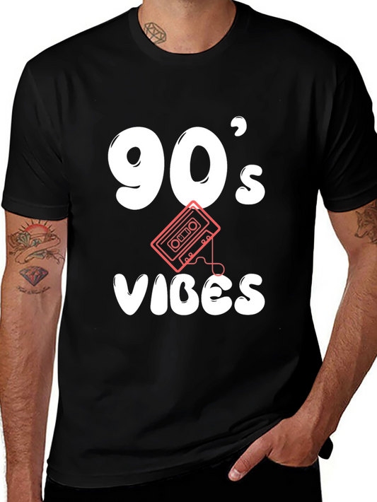90s Vibes Black Graphic Tee