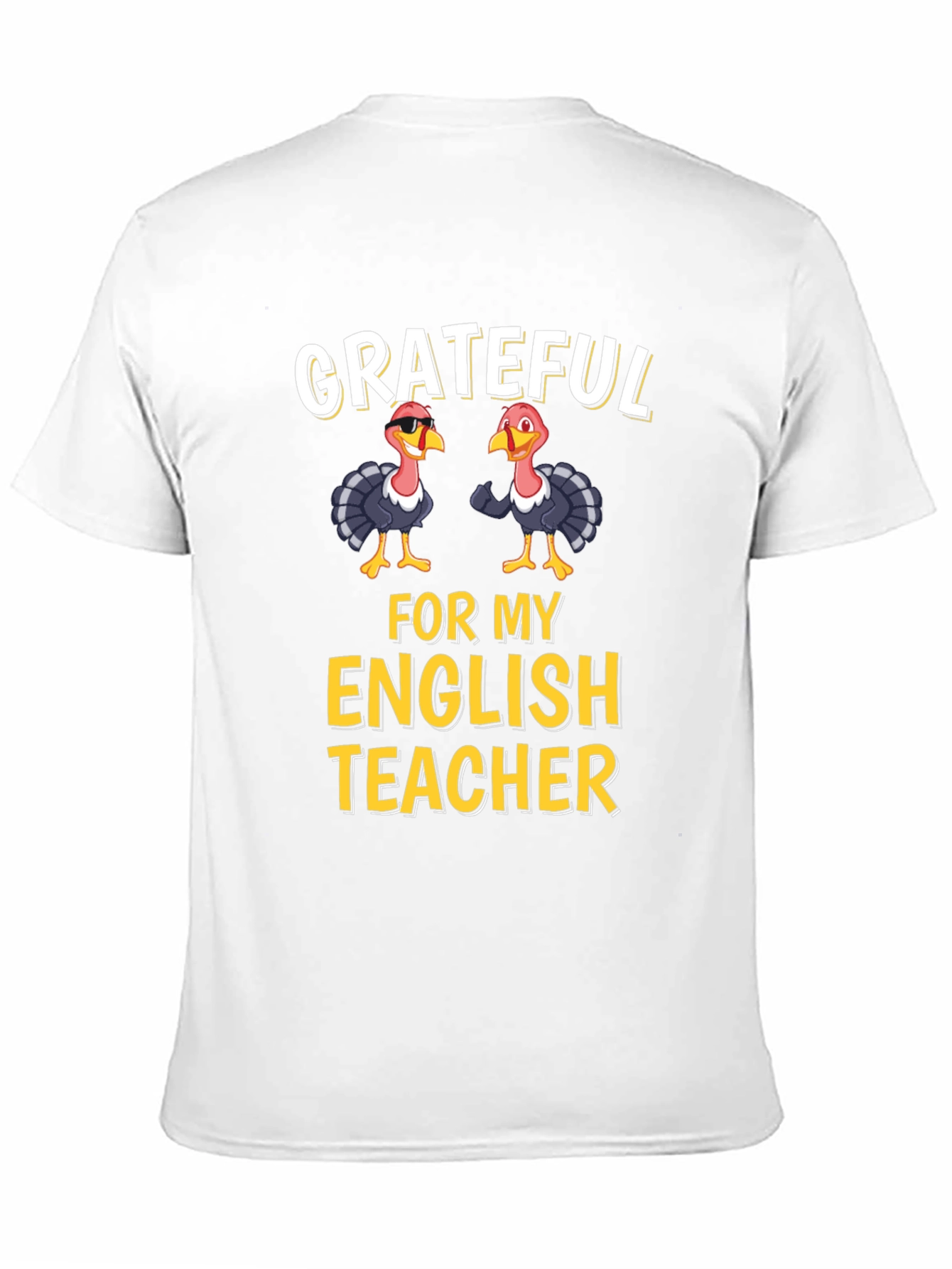 Grateful for My English Teacher Thanksgiving Turkey T-Shirt