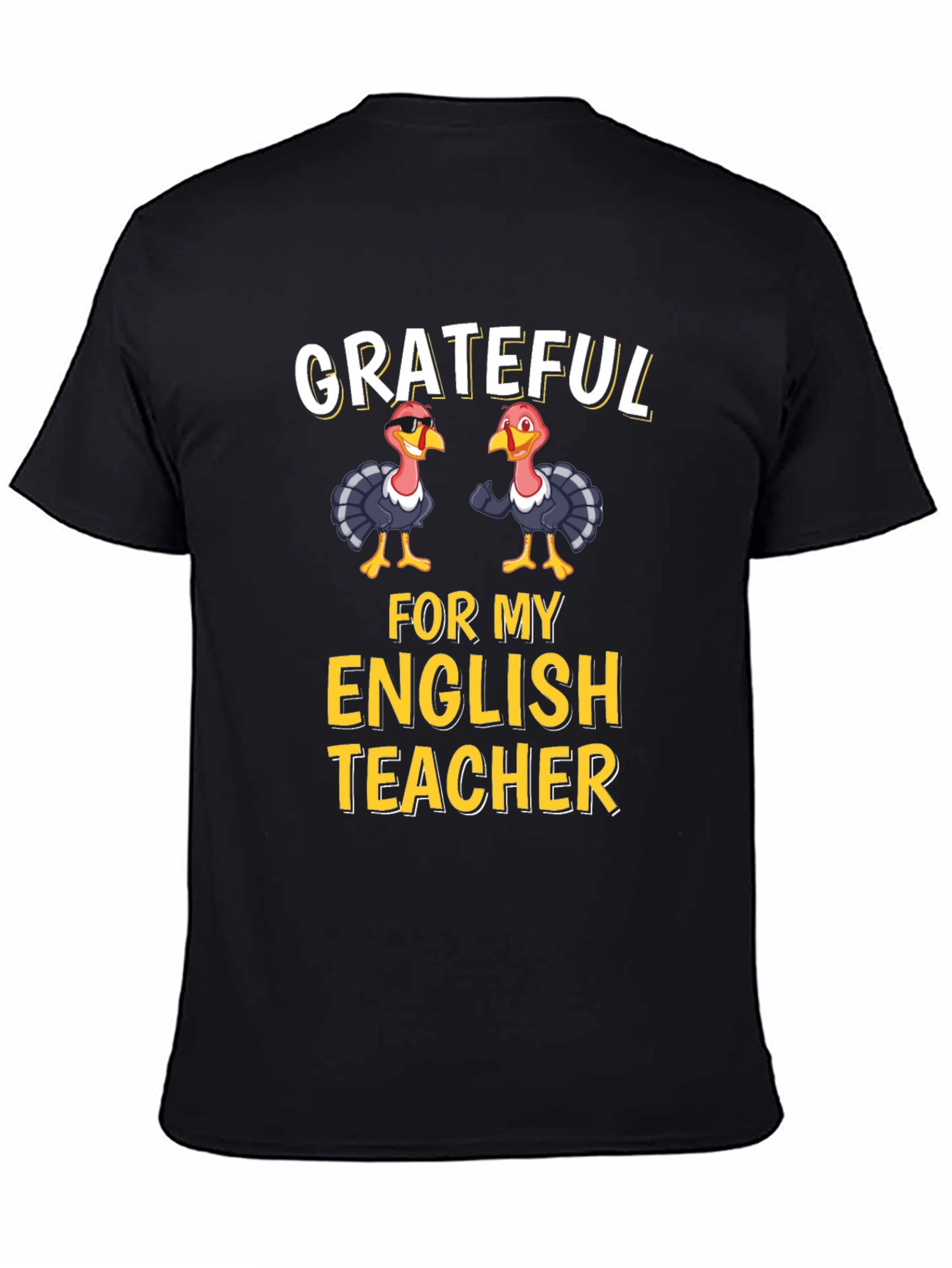 Grateful for My English Teacher Thanksgiving Turkey T-Shirt