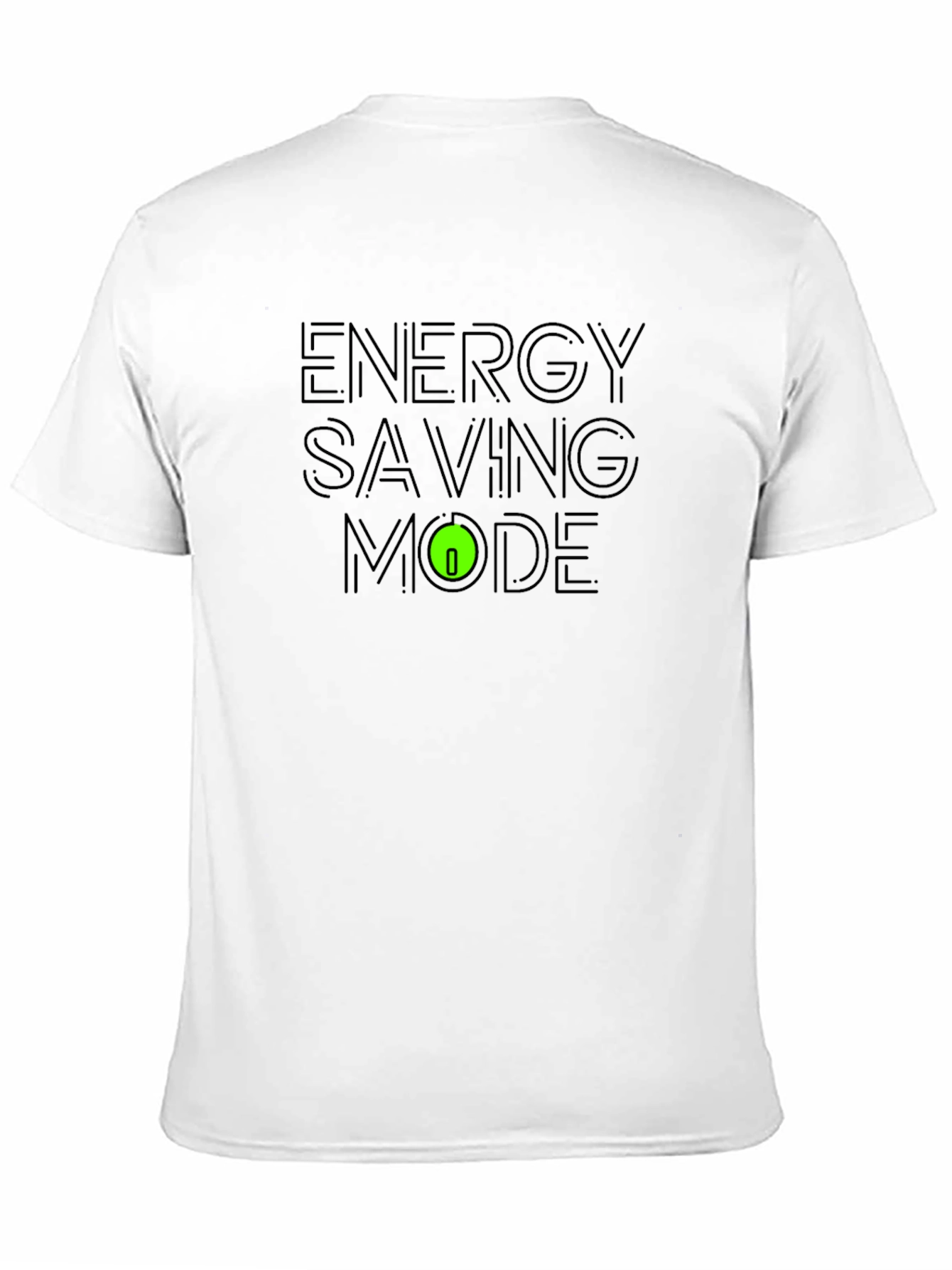 Energy Saving Mode Black T-Shirt
