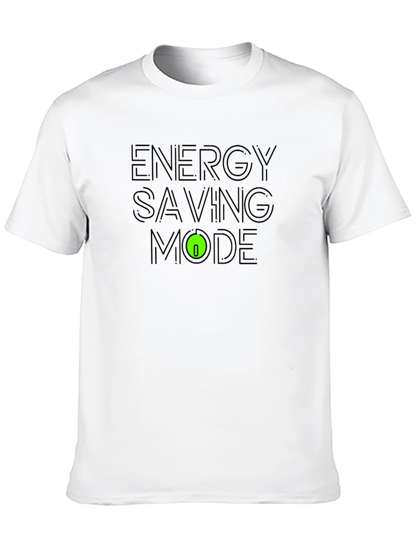 Energy Saving Mode Black T-Shirt