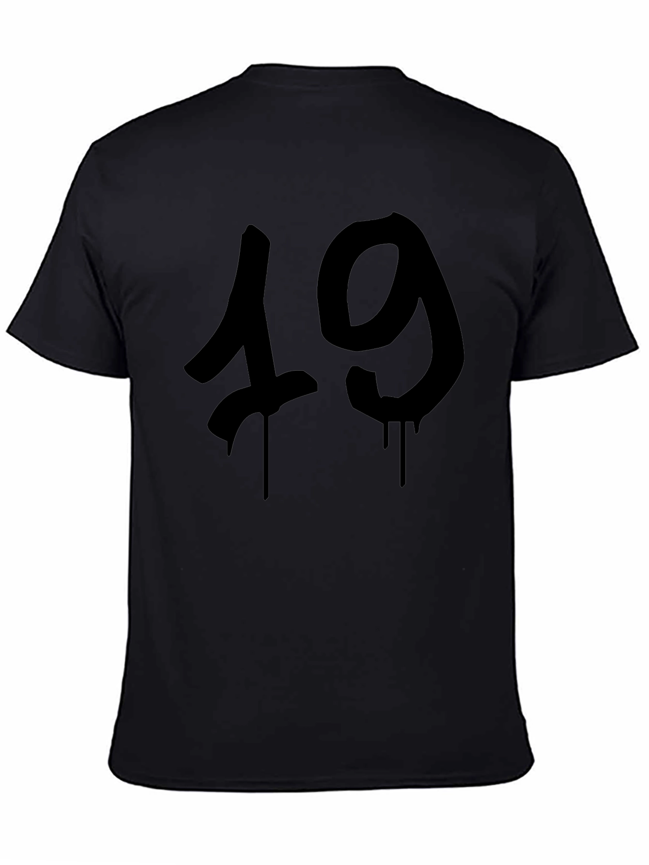Black 19 Graphic Tee - Casual Style