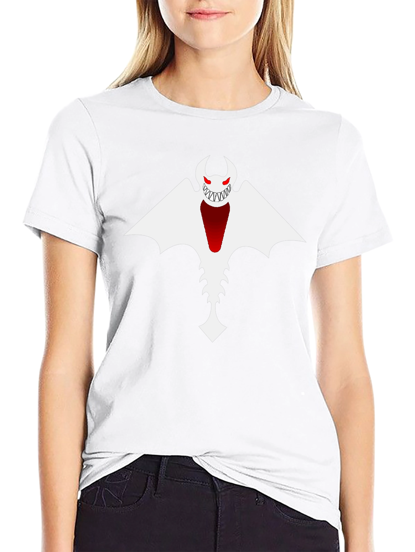Monster Graphic Print Black T-Shirt