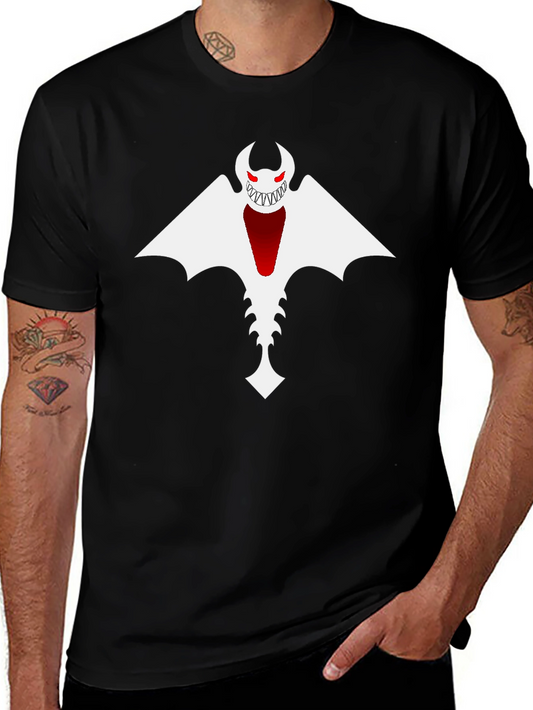 Monster Graphic Print Black T-Shirt
