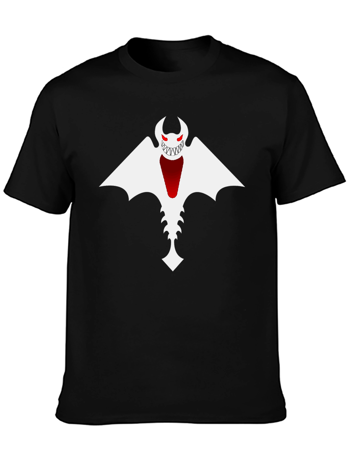 Monster Graphic Print Black T-Shirt
