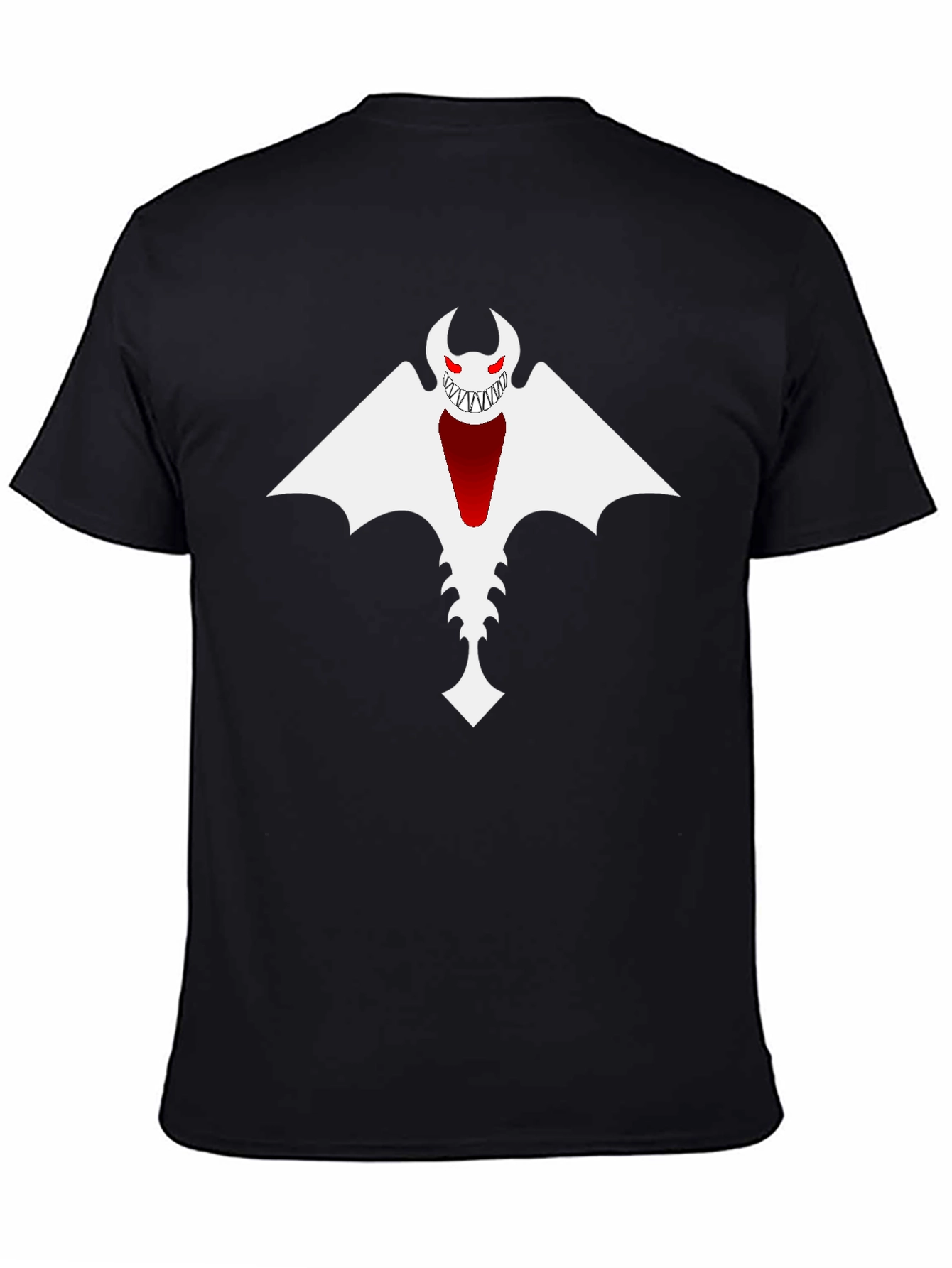 Monster Graphic Print Black T-Shirt