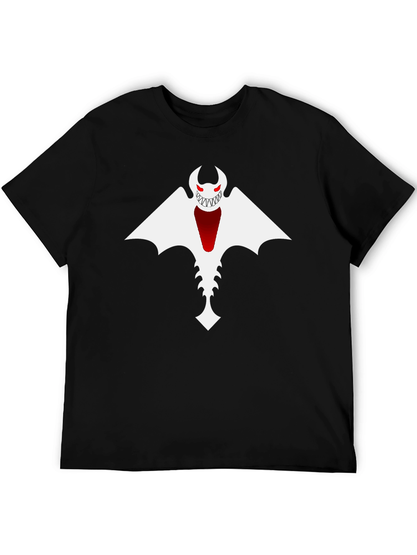 Monster Graphic Print Black T-Shirt