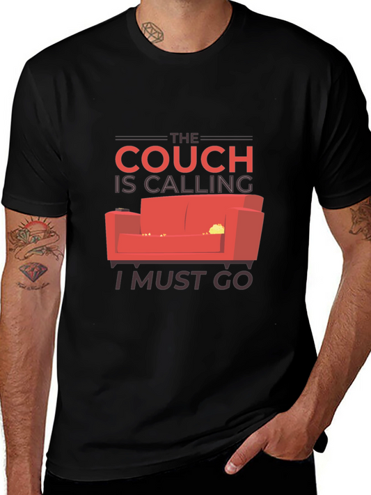 The Couch Is Calling T-Shirt - Comfy Loungewear