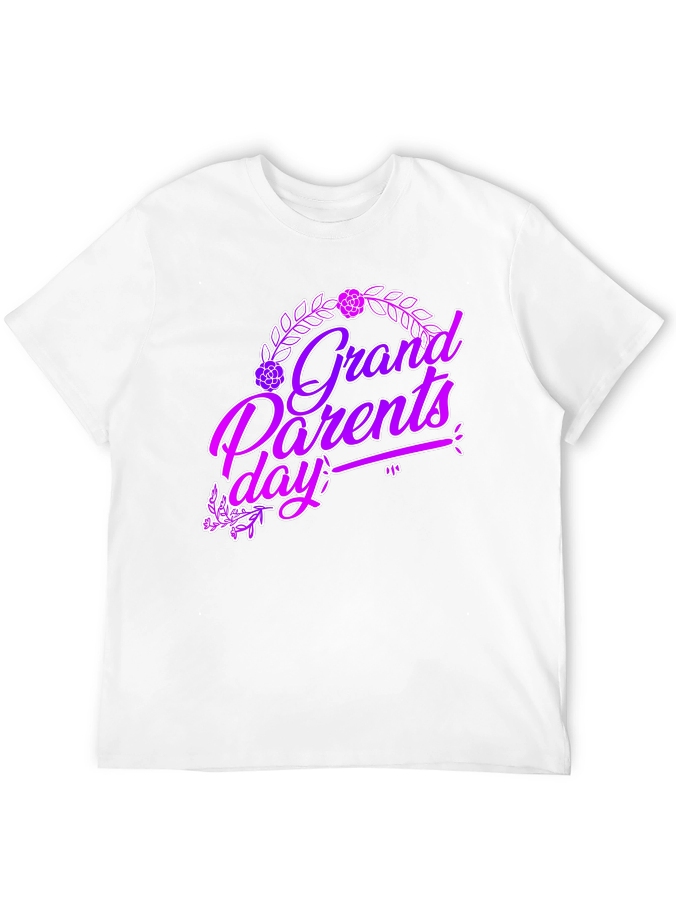 Grandparents Day Graphic Tee - Black Cotton T-Shirt
