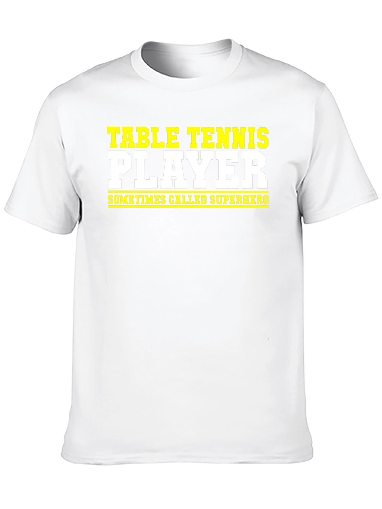 Table Tennis Player Superhero Graphic Tee