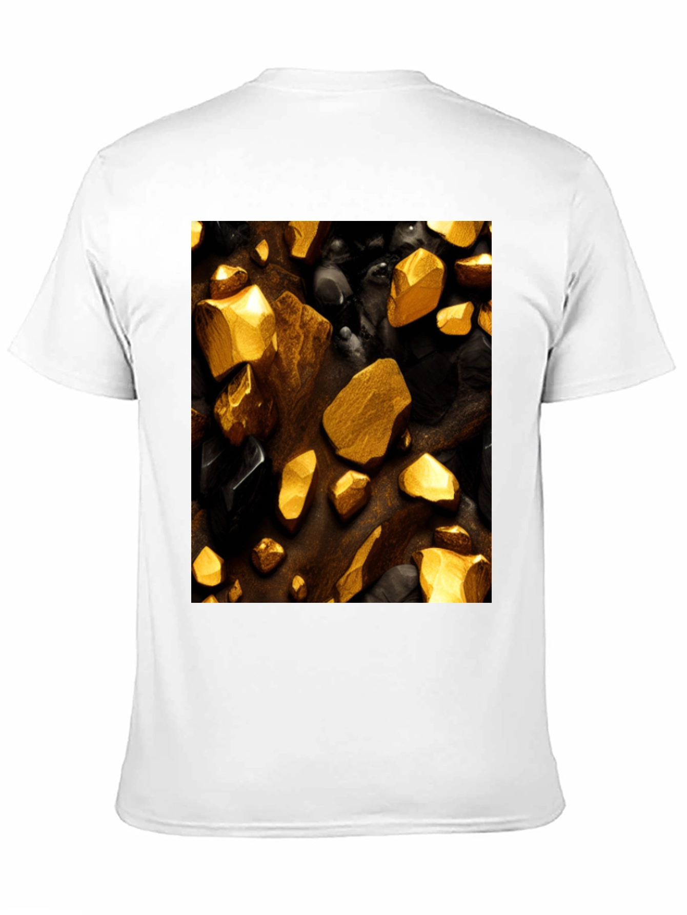 Gold & Onyx Rock Graphic Tee - Premium Quality