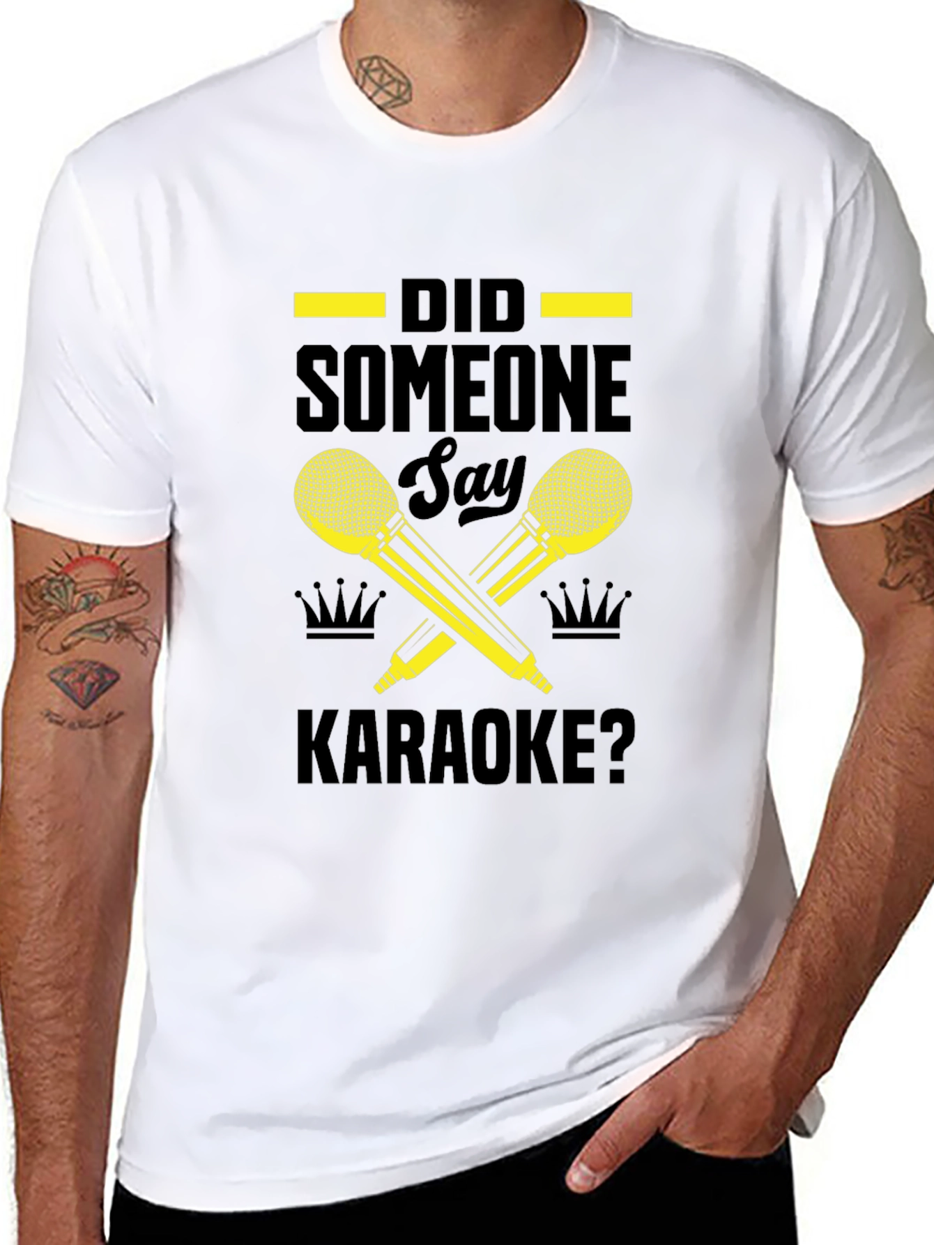Karaoke Microphone Graphic Tee