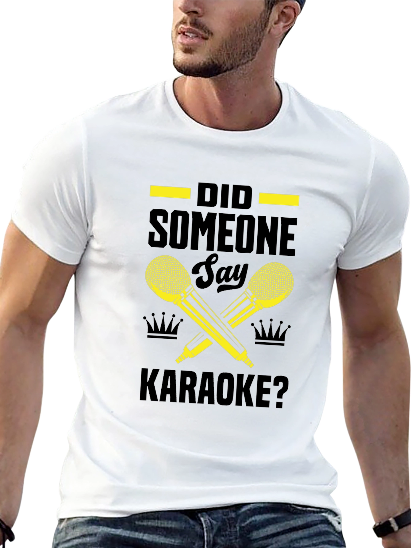 Karaoke Microphone Graphic Tee