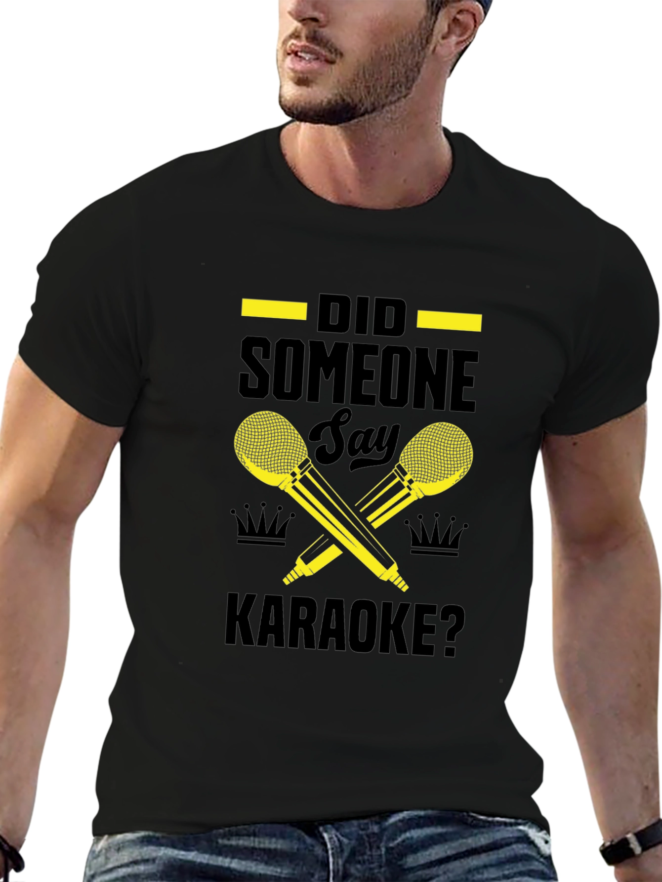 Karaoke Microphone Graphic Tee