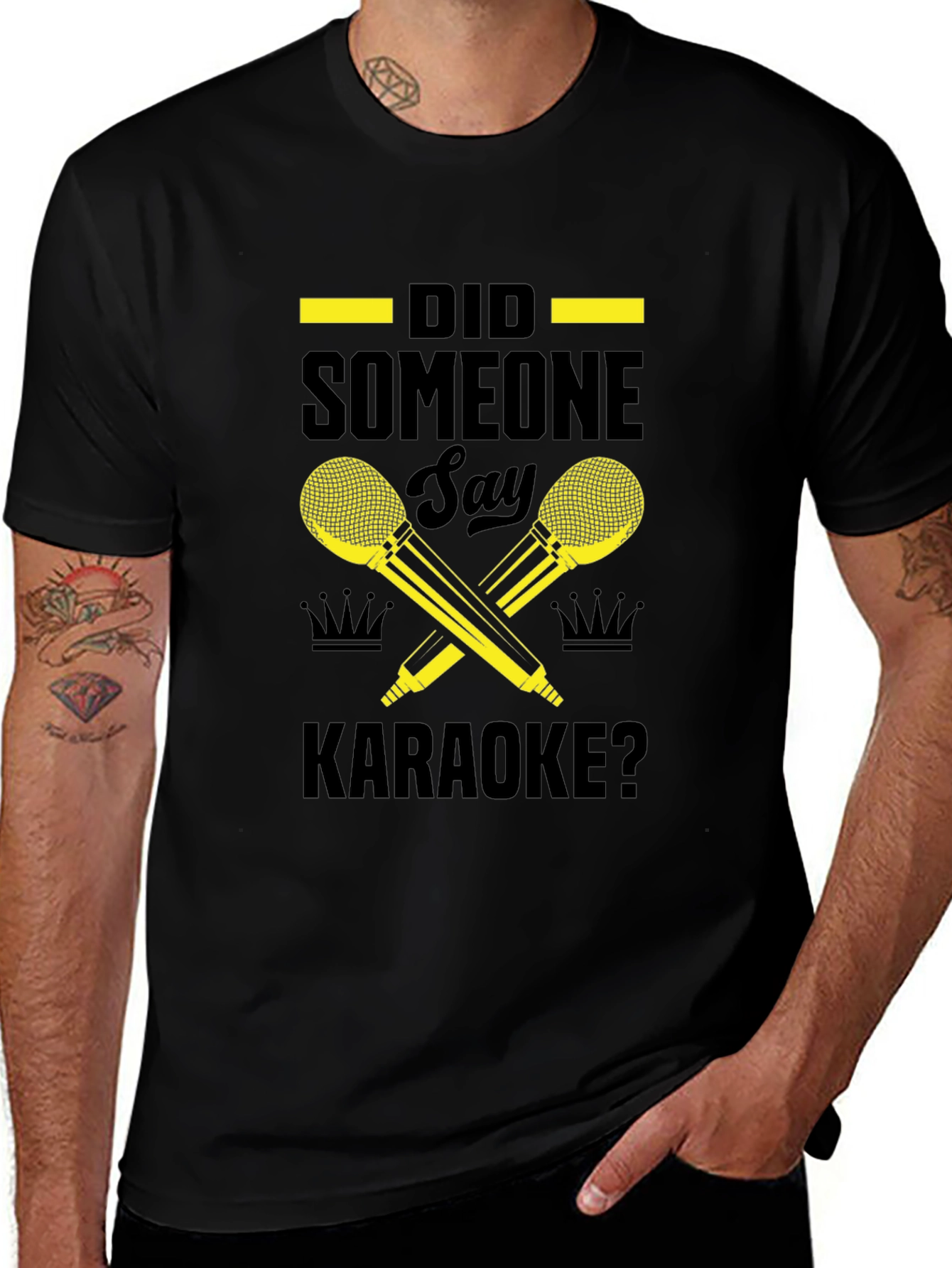 Karaoke Microphone Graphic Tee