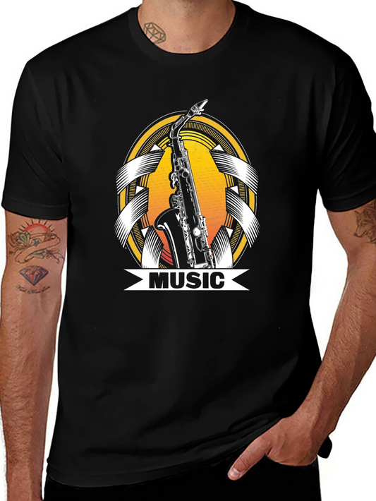 Saxophone Music T-Shirt - Unique Musician Gift