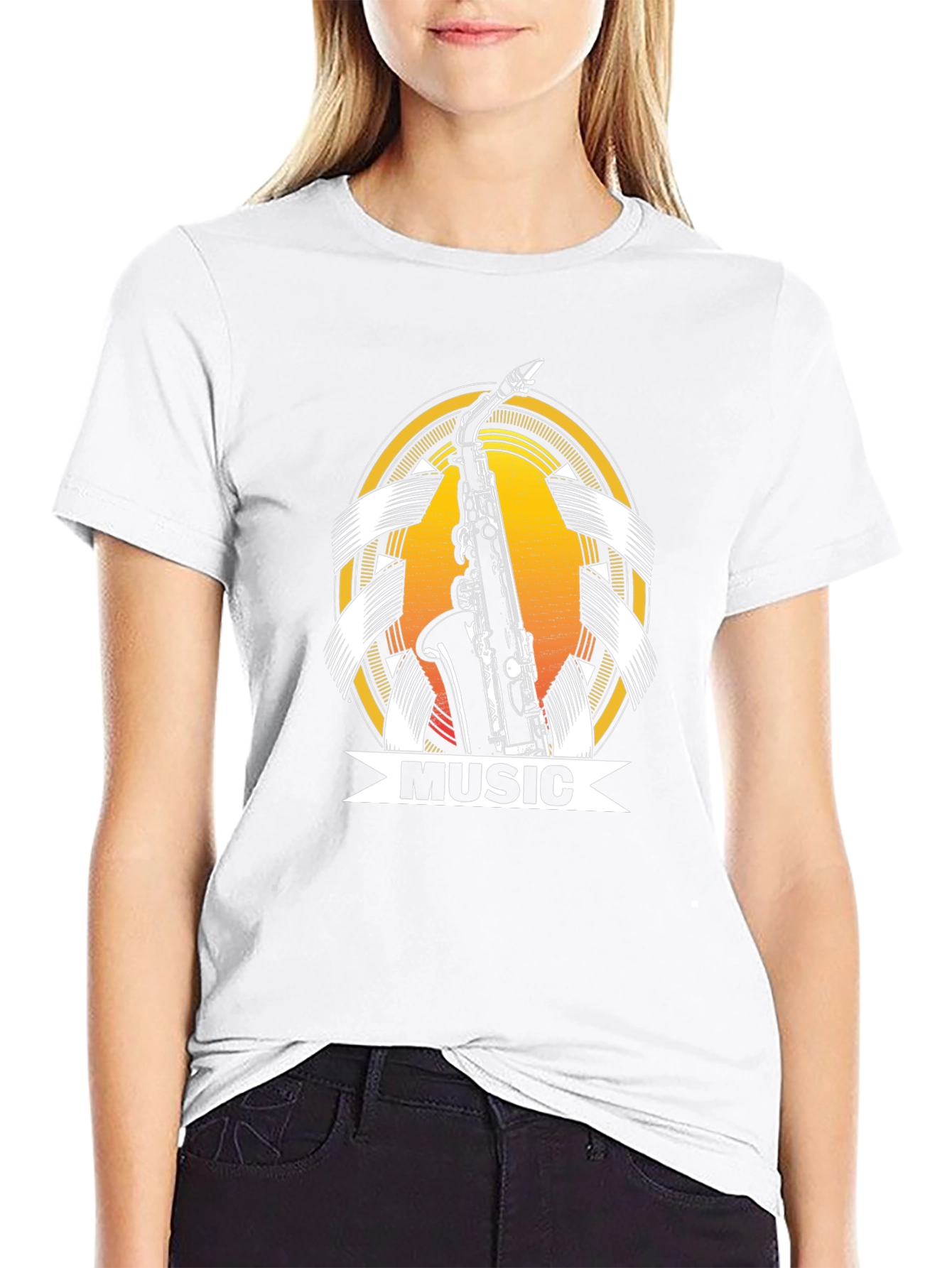 Saxophone Music T-Shirt - Unique Musician Gift