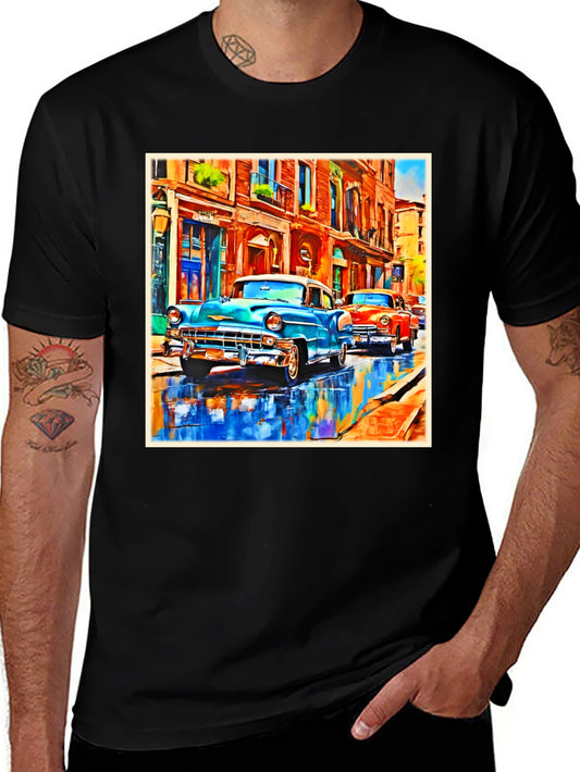 Vintage Car T-Shirt - Classic Automotive Art Tee