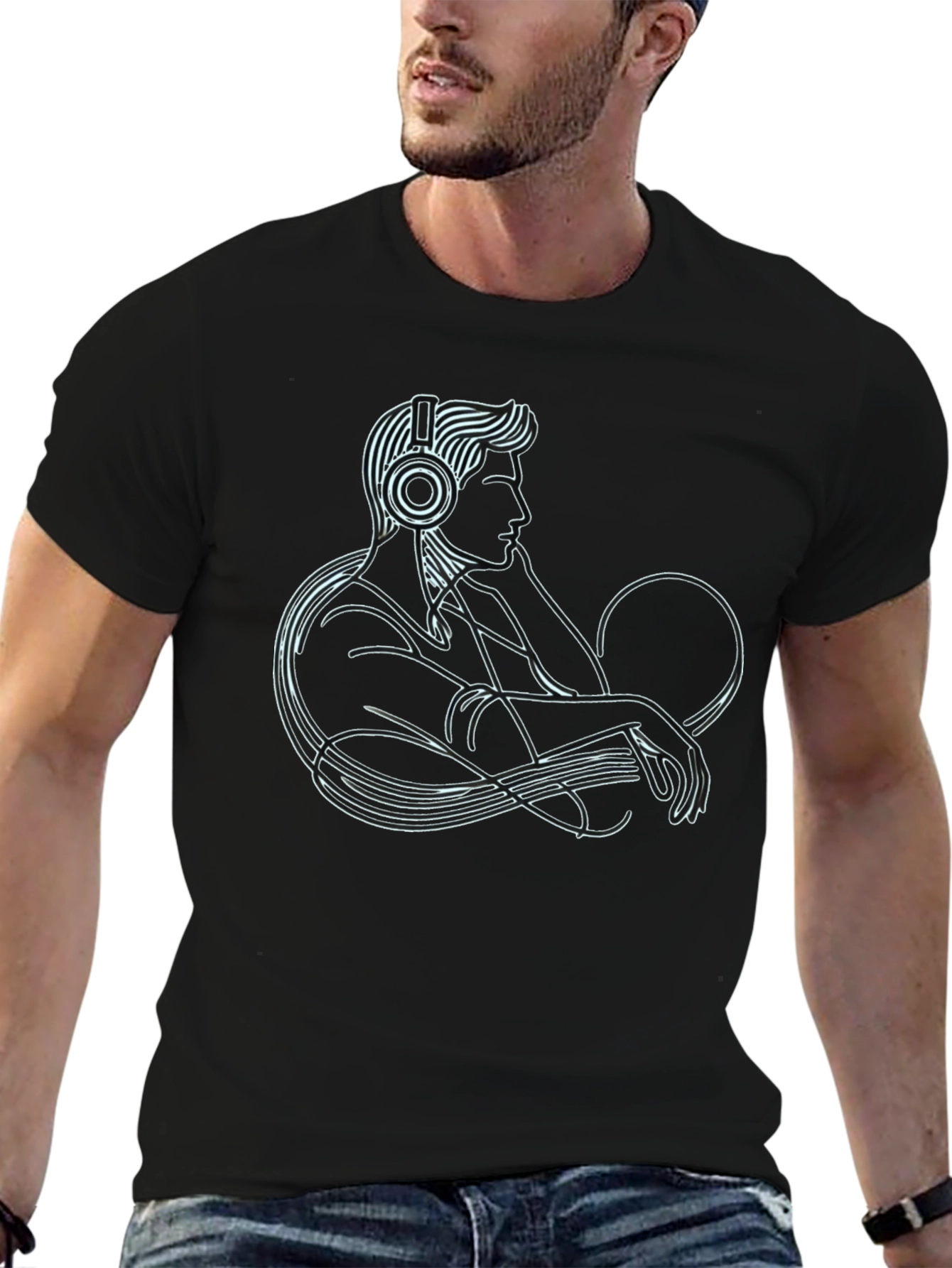 Modern Man Graphic T-Shirt Music Lover Tee