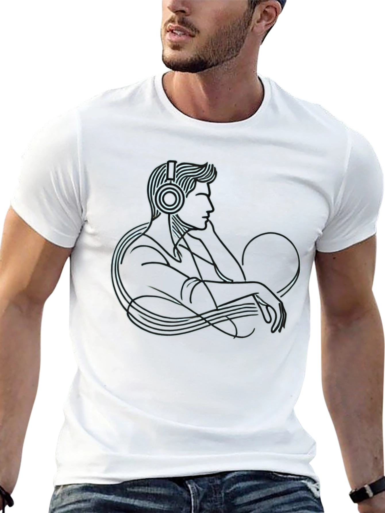 Modern Man Graphic T-Shirt Music Lover Tee